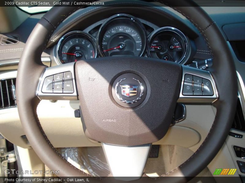 Gold Mist / Cashmere/Cocoa 2009 Cadillac CTS Sedan