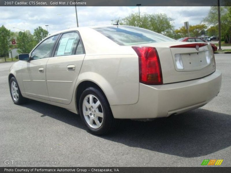 Gold Mist / Cashmere 2007 Cadillac CTS Sedan