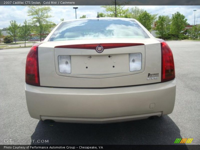 Gold Mist / Cashmere 2007 Cadillac CTS Sedan