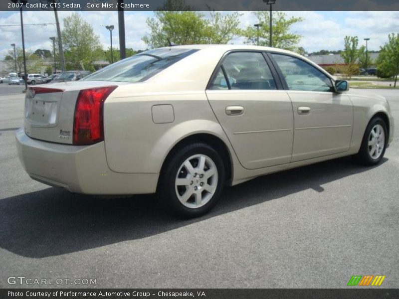 Gold Mist / Cashmere 2007 Cadillac CTS Sedan