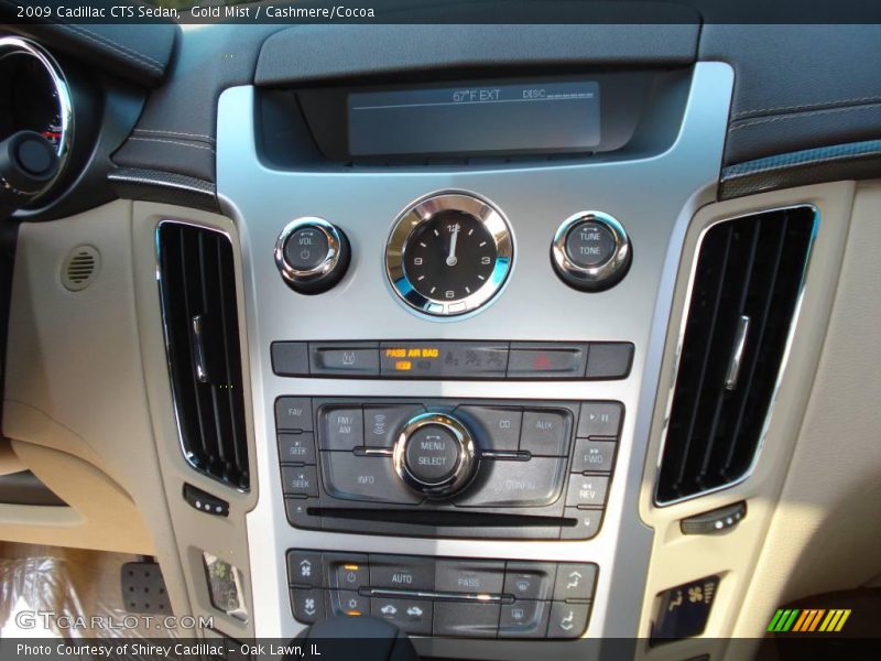 Gold Mist / Cashmere/Cocoa 2009 Cadillac CTS Sedan