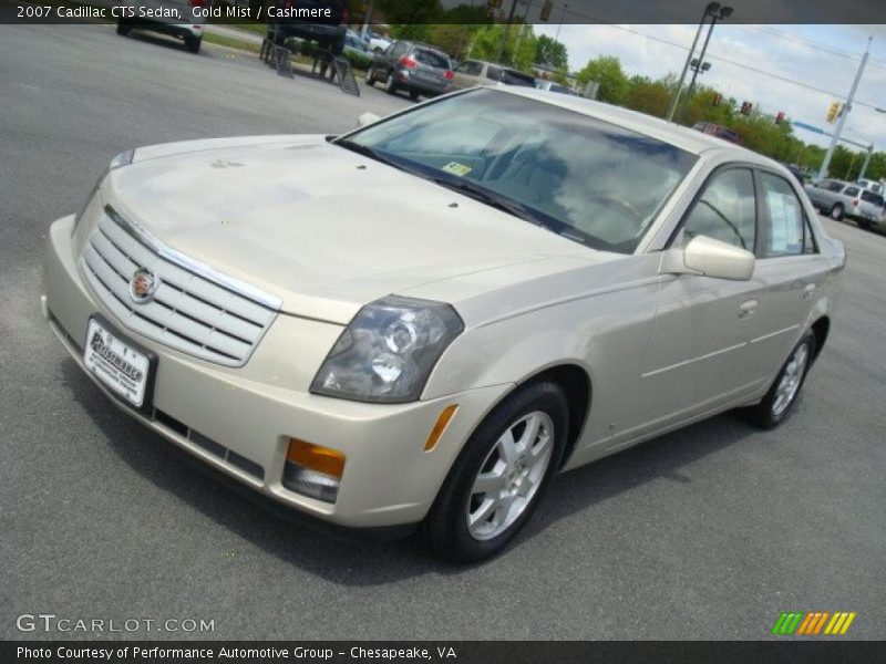Gold Mist / Cashmere 2007 Cadillac CTS Sedan