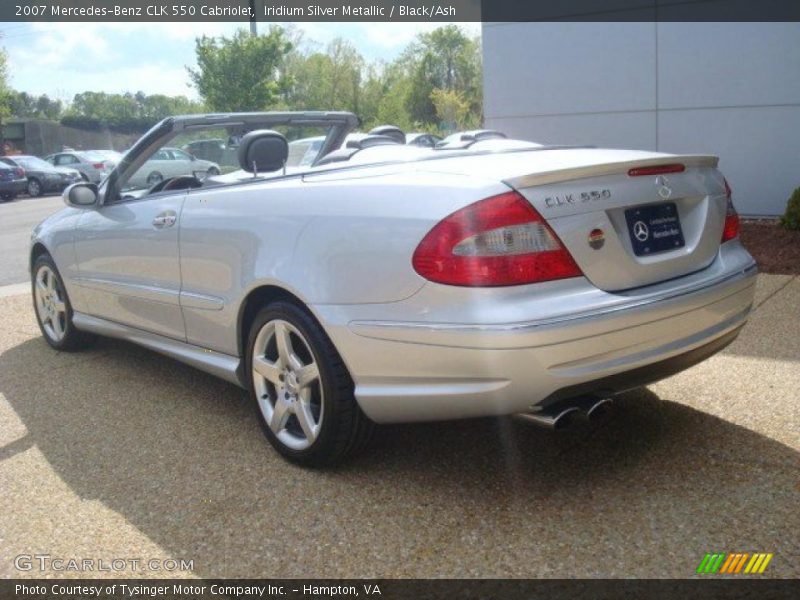 Iridium Silver Metallic / Black/Ash 2007 Mercedes-Benz CLK 550 Cabriolet