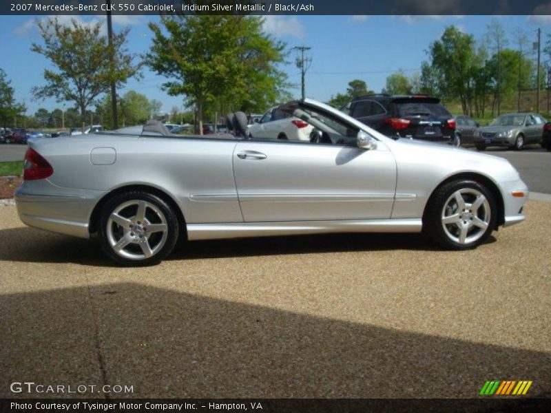 Iridium Silver Metallic / Black/Ash 2007 Mercedes-Benz CLK 550 Cabriolet