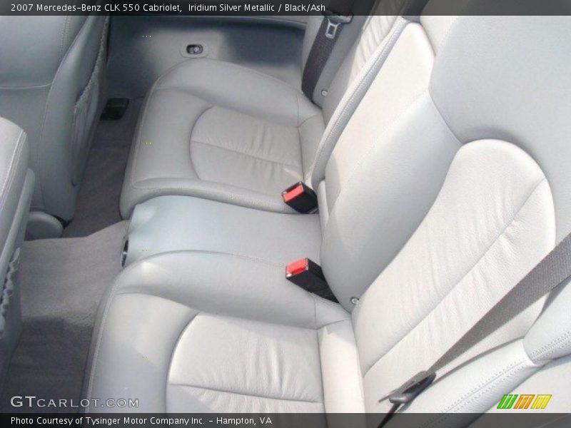 Iridium Silver Metallic / Black/Ash 2007 Mercedes-Benz CLK 550 Cabriolet