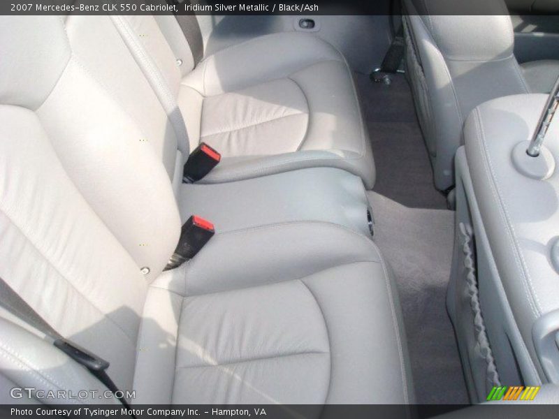 Iridium Silver Metallic / Black/Ash 2007 Mercedes-Benz CLK 550 Cabriolet