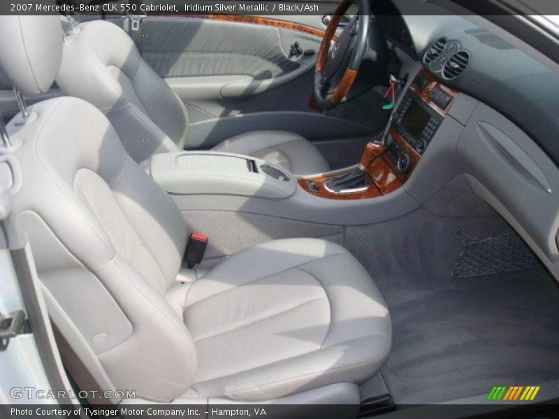 Iridium Silver Metallic / Black/Ash 2007 Mercedes-Benz CLK 550 Cabriolet
