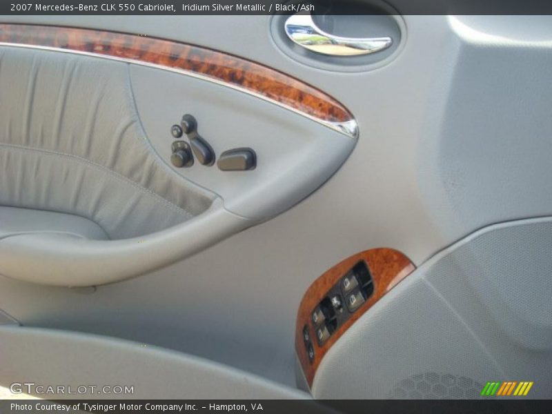 Iridium Silver Metallic / Black/Ash 2007 Mercedes-Benz CLK 550 Cabriolet