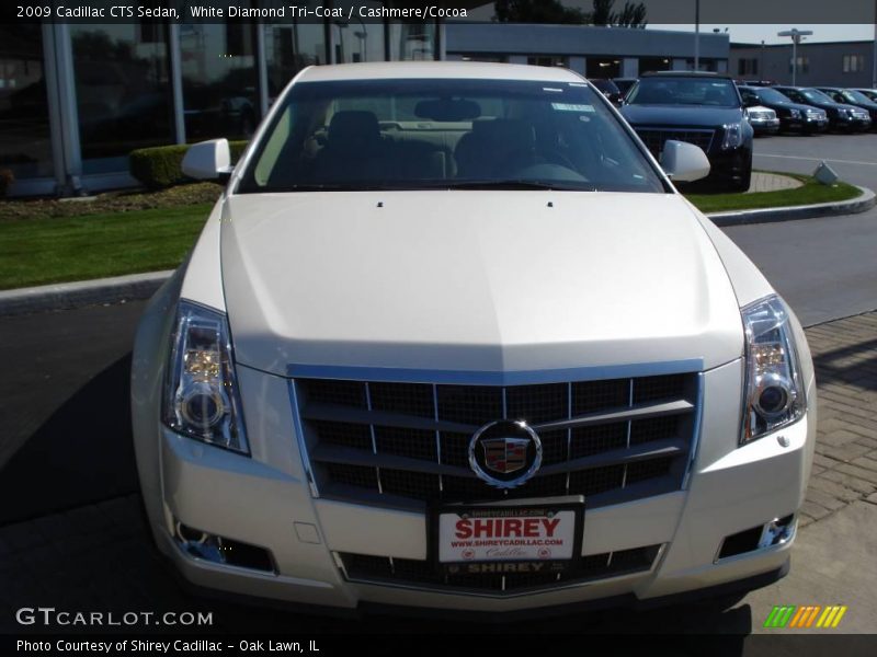 White Diamond Tri-Coat / Cashmere/Cocoa 2009 Cadillac CTS Sedan