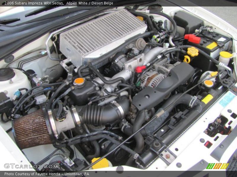 Aspen White / Desert Beige 2006 Subaru Impreza WRX Sedan