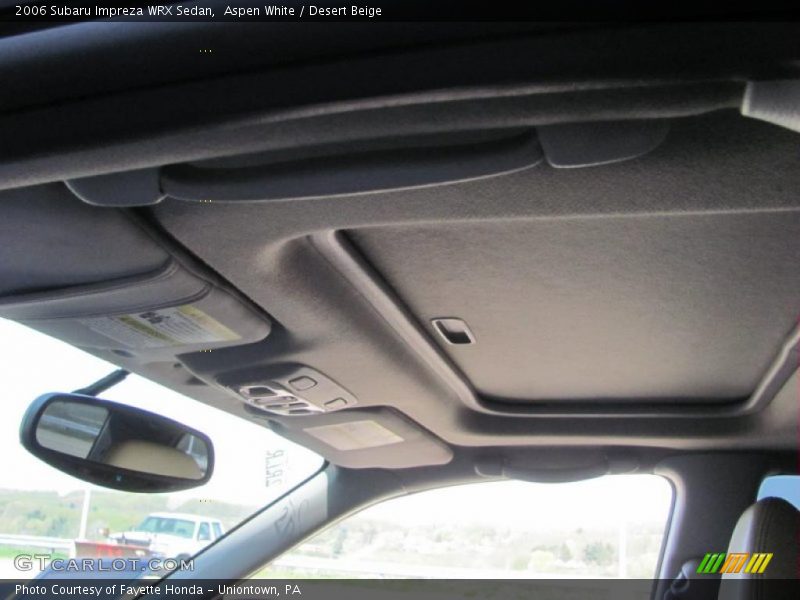 Aspen White / Desert Beige 2006 Subaru Impreza WRX Sedan