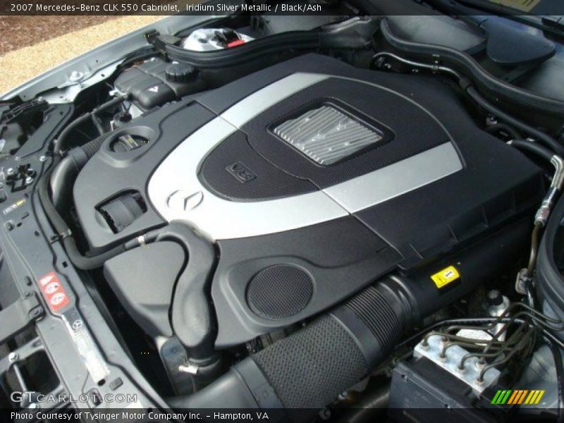 Iridium Silver Metallic / Black/Ash 2007 Mercedes-Benz CLK 550 Cabriolet
