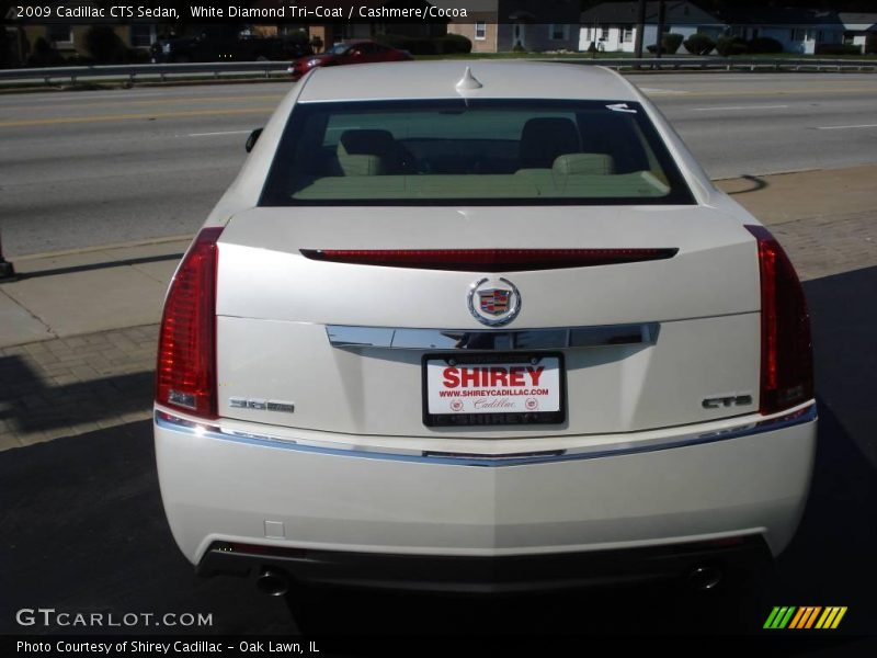 White Diamond Tri-Coat / Cashmere/Cocoa 2009 Cadillac CTS Sedan