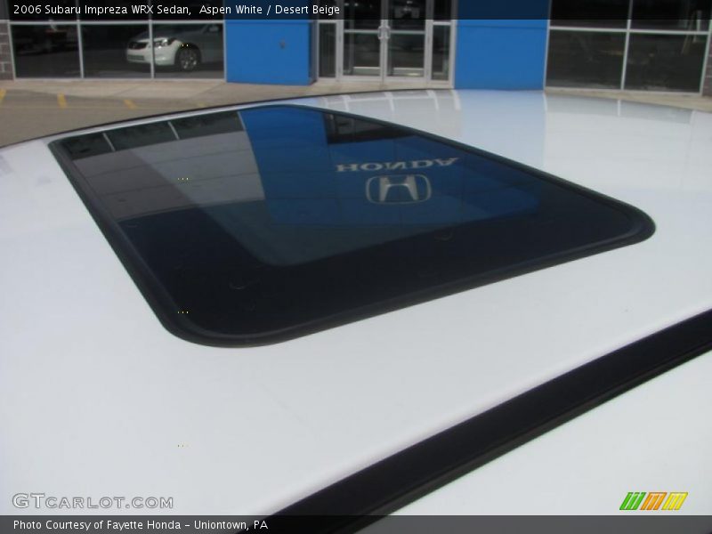 Aspen White / Desert Beige 2006 Subaru Impreza WRX Sedan