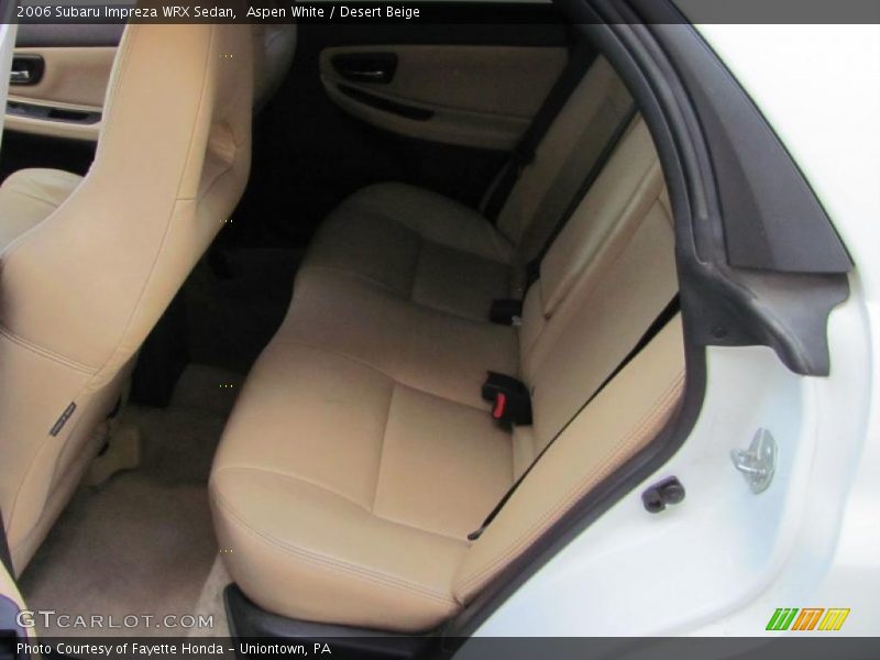 Aspen White / Desert Beige 2006 Subaru Impreza WRX Sedan