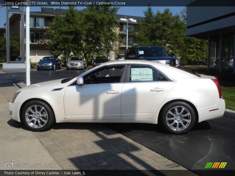 White Diamond Tri-Coat / Cashmere/Cocoa 2009 Cadillac CTS Sedan