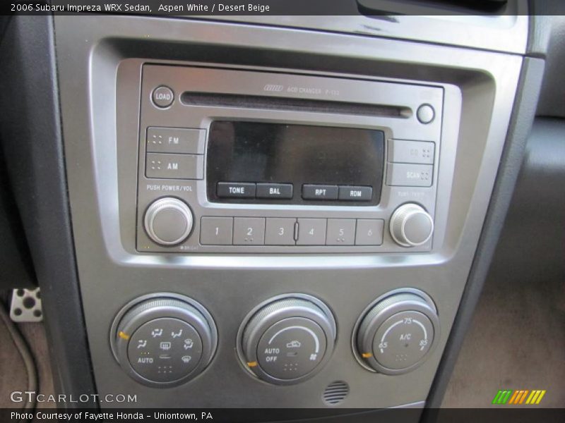 Aspen White / Desert Beige 2006 Subaru Impreza WRX Sedan