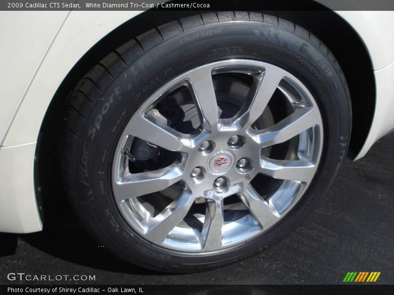 White Diamond Tri-Coat / Cashmere/Cocoa 2009 Cadillac CTS Sedan