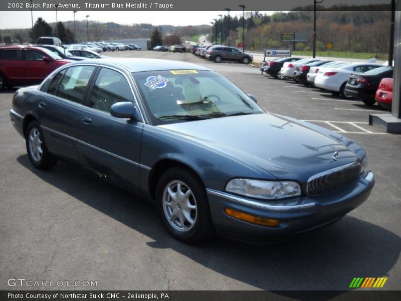 Titanium Blue Metallic / Taupe 2002 Buick Park Avenue