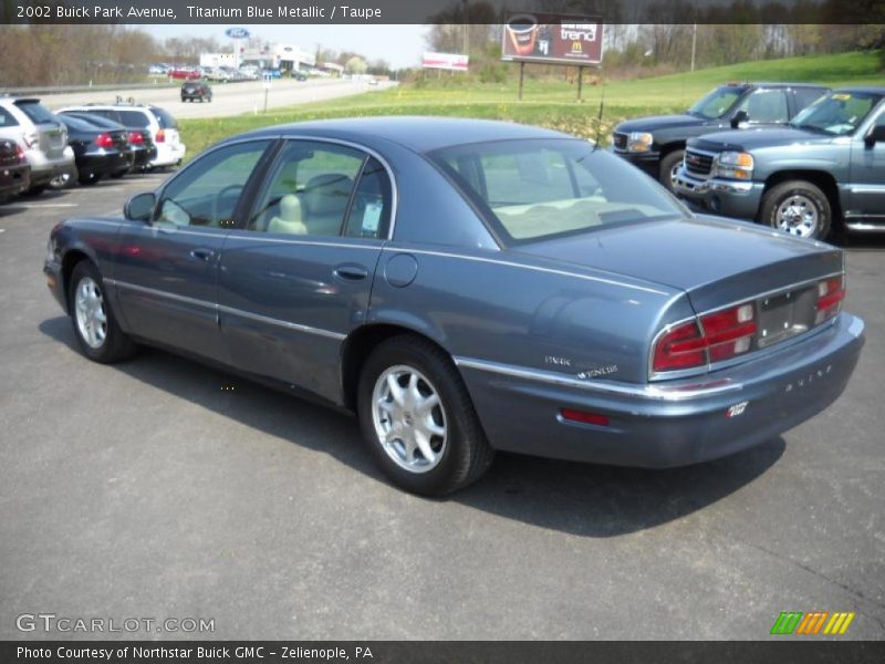 Titanium Blue Metallic / Taupe 2002 Buick Park Avenue
