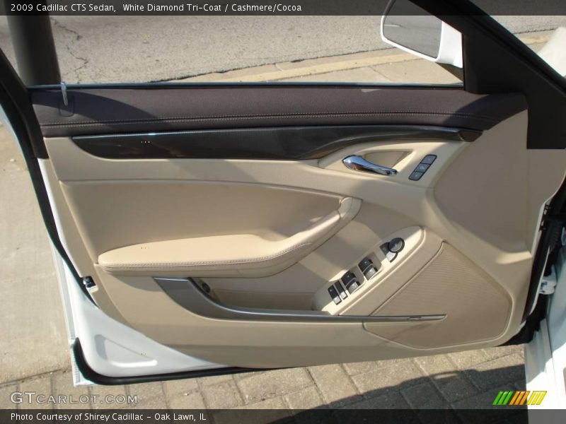 White Diamond Tri-Coat / Cashmere/Cocoa 2009 Cadillac CTS Sedan