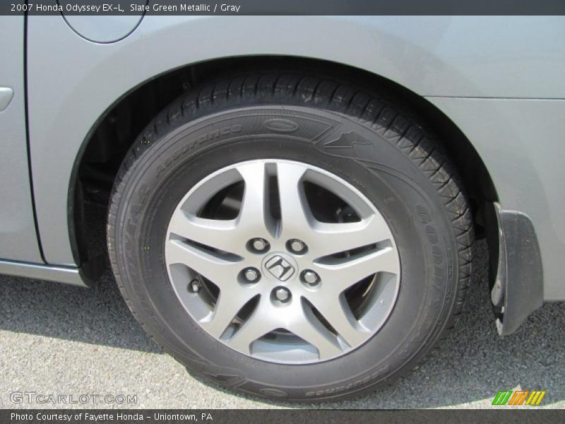 Slate Green Metallic / Gray 2007 Honda Odyssey EX-L