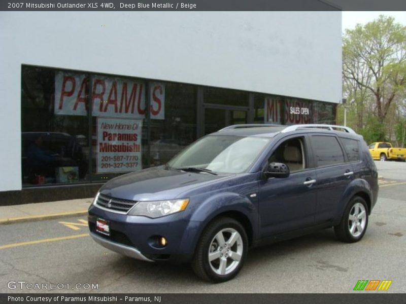 Deep Blue Metallic / Beige 2007 Mitsubishi Outlander XLS 4WD