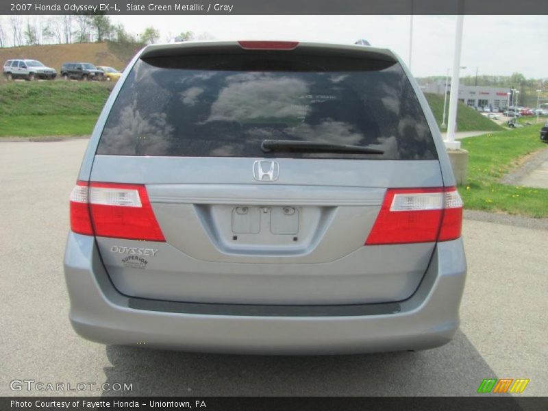 Slate Green Metallic / Gray 2007 Honda Odyssey EX-L