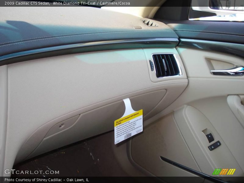 White Diamond Tri-Coat / Cashmere/Cocoa 2009 Cadillac CTS Sedan