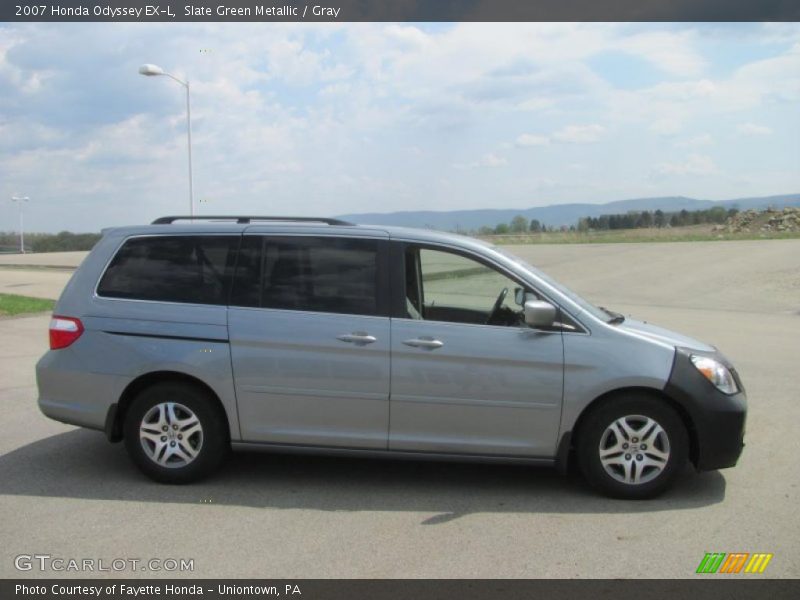 Slate Green Metallic / Gray 2007 Honda Odyssey EX-L