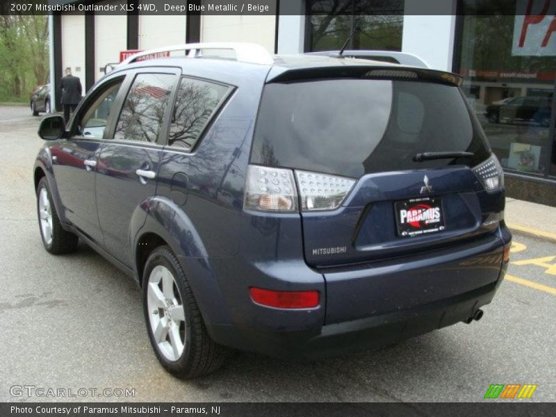 Deep Blue Metallic / Beige 2007 Mitsubishi Outlander XLS 4WD