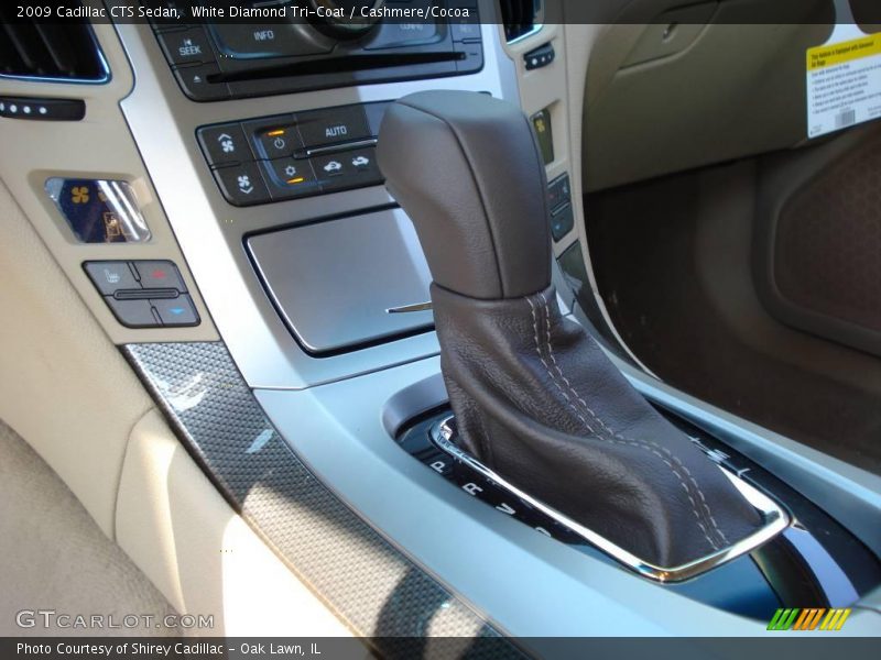 White Diamond Tri-Coat / Cashmere/Cocoa 2009 Cadillac CTS Sedan