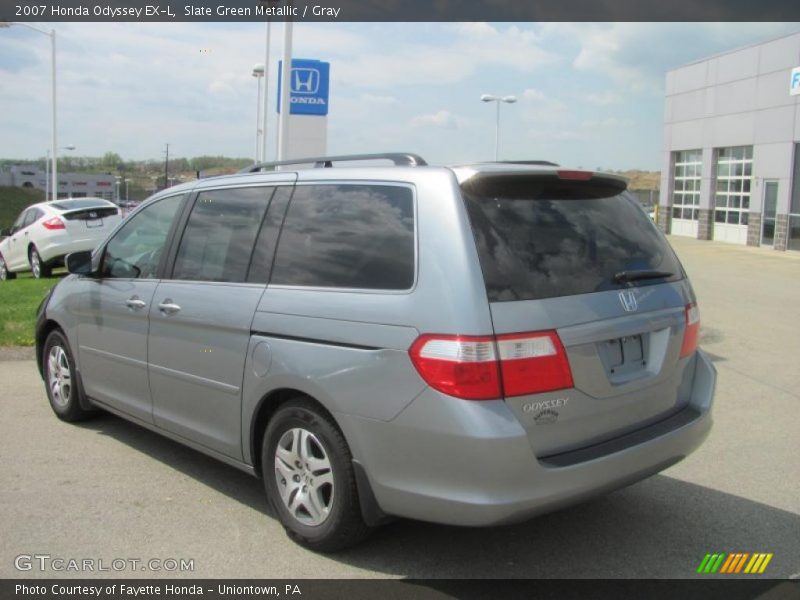 Slate Green Metallic / Gray 2007 Honda Odyssey EX-L