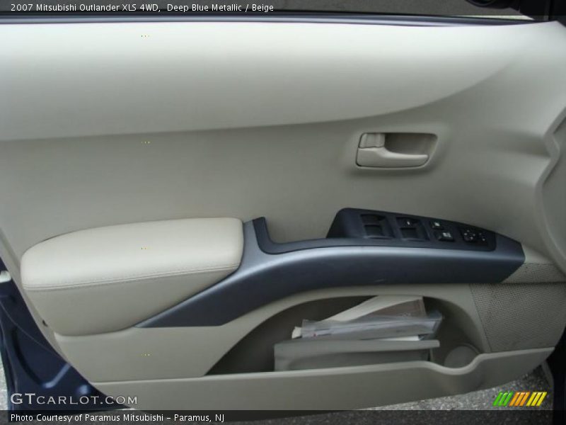 Deep Blue Metallic / Beige 2007 Mitsubishi Outlander XLS 4WD