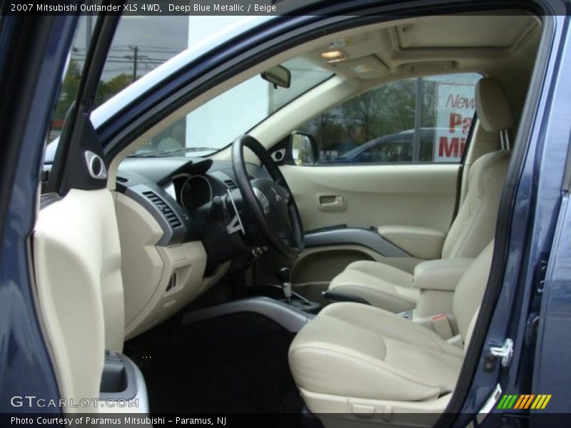 Deep Blue Metallic / Beige 2007 Mitsubishi Outlander XLS 4WD