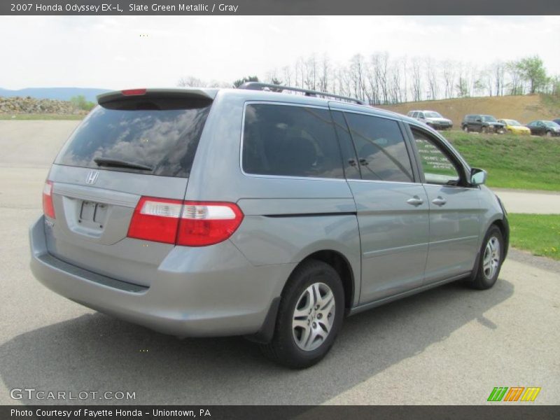 Slate Green Metallic / Gray 2007 Honda Odyssey EX-L