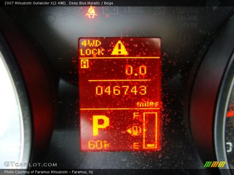 Deep Blue Metallic / Beige 2007 Mitsubishi Outlander XLS 4WD