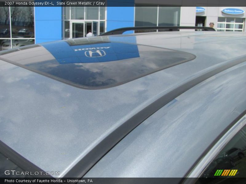 Slate Green Metallic / Gray 2007 Honda Odyssey EX-L