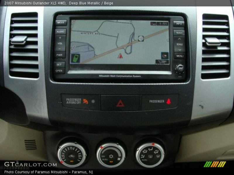 Deep Blue Metallic / Beige 2007 Mitsubishi Outlander XLS 4WD