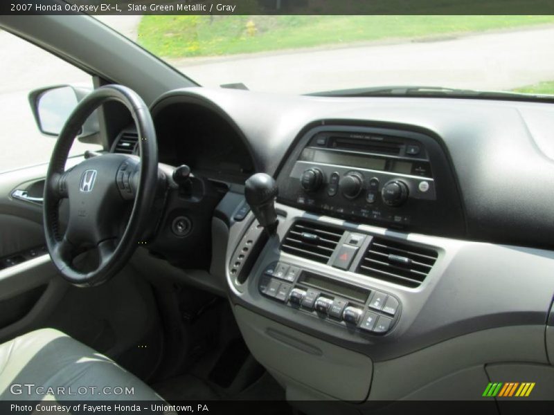 Slate Green Metallic / Gray 2007 Honda Odyssey EX-L