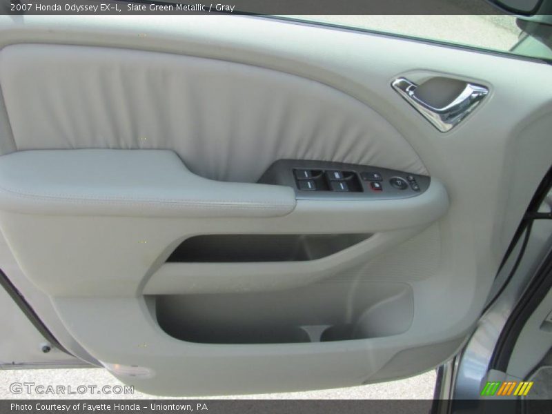 Slate Green Metallic / Gray 2007 Honda Odyssey EX-L