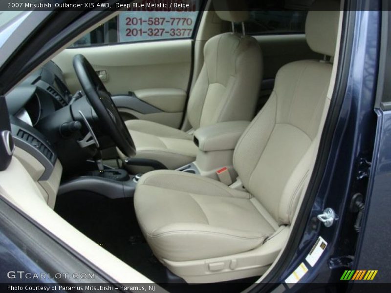 Deep Blue Metallic / Beige 2007 Mitsubishi Outlander XLS 4WD