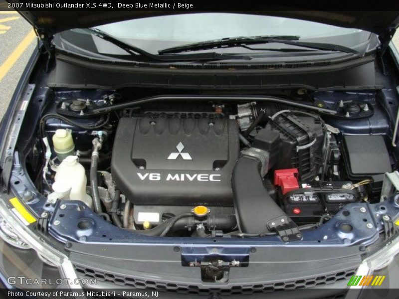 Deep Blue Metallic / Beige 2007 Mitsubishi Outlander XLS 4WD