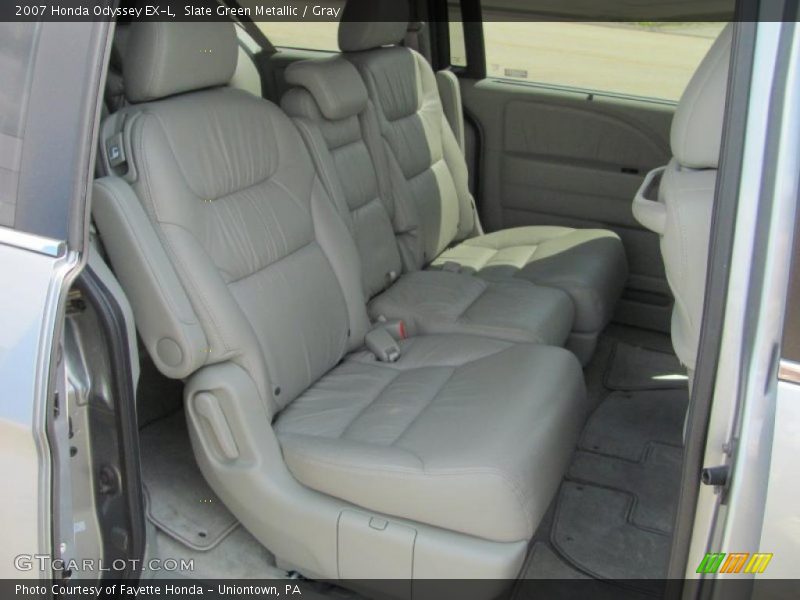 Slate Green Metallic / Gray 2007 Honda Odyssey EX-L