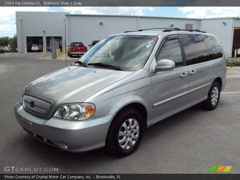 Diamond Silver / Gray 2004 Kia Sedona LX