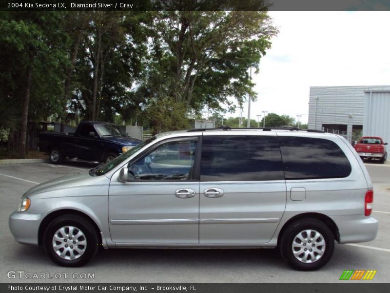 Diamond Silver / Gray 2004 Kia Sedona LX