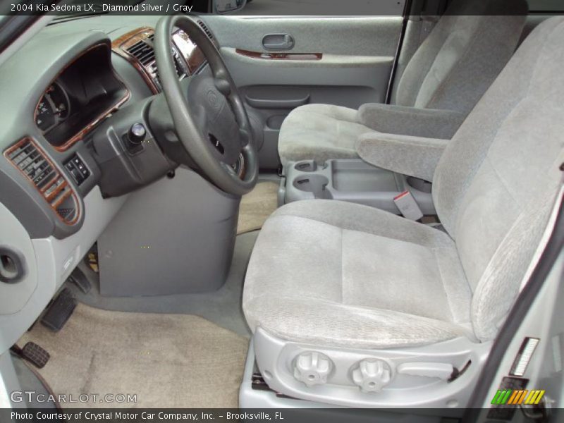 Diamond Silver / Gray 2004 Kia Sedona LX