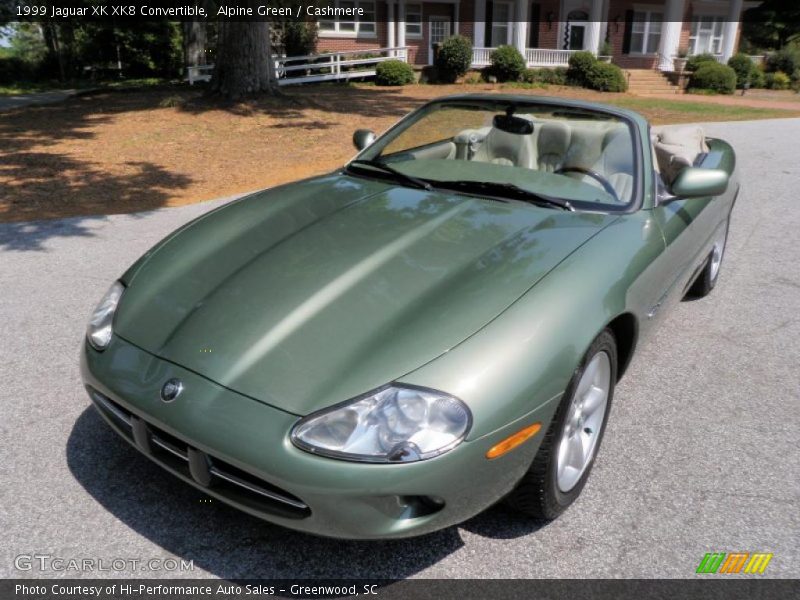 Alpine Green / Cashmere 1999 Jaguar XK XK8 Convertible