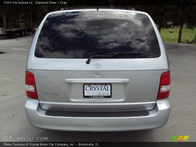 Diamond Silver / Gray 2004 Kia Sedona LX
