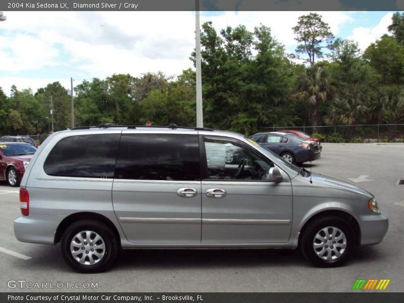 Diamond Silver / Gray 2004 Kia Sedona LX